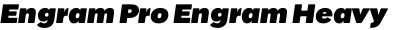 Engram Pro Engram Heavy Italic